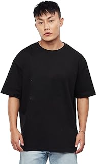 Graphic Printed Oversized Drop Shoulder Sleeves Pure Cotton T-shirt